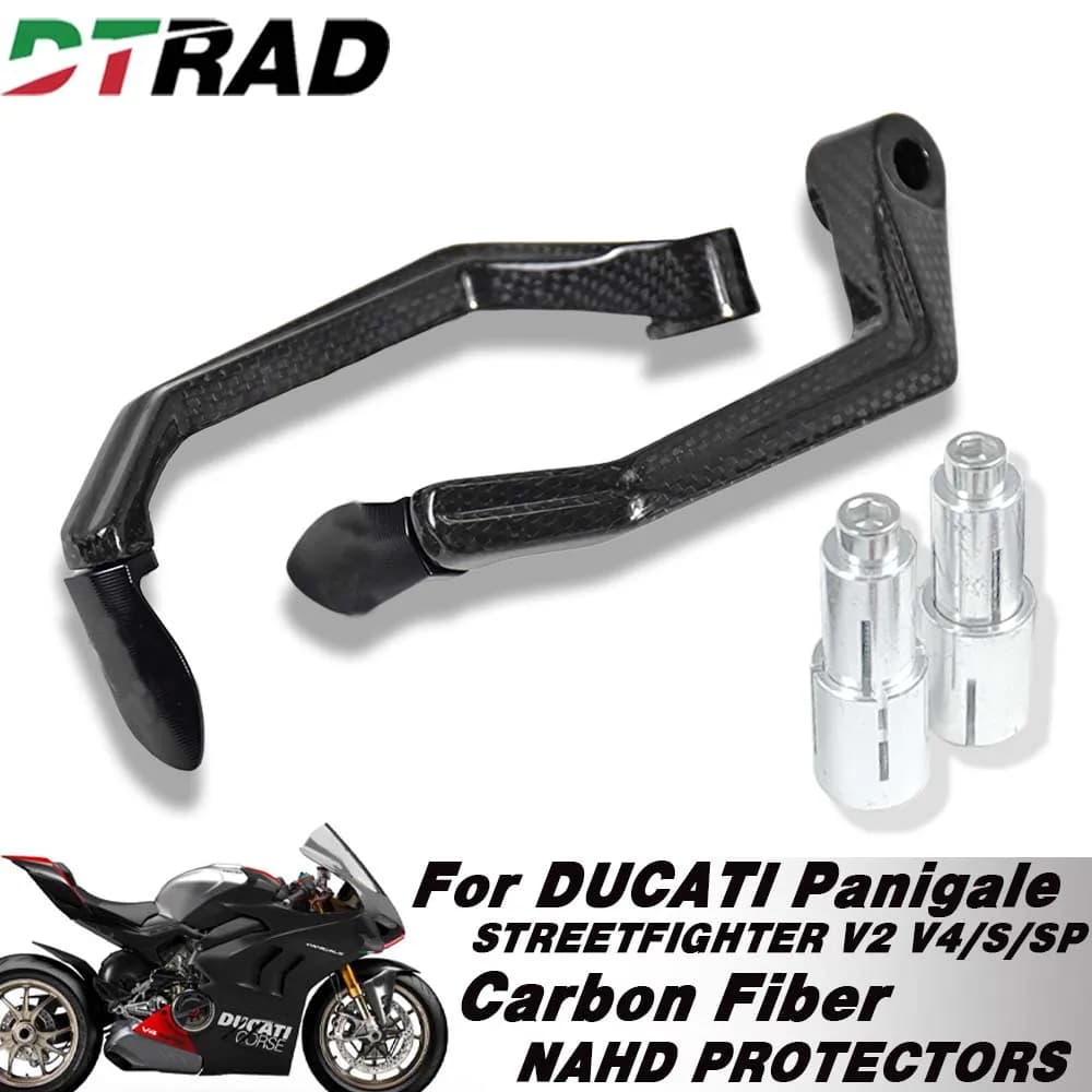 Moto Leva In Carbonio Protezione Freno e Frizione Paramani Protezione Per DUCATI PANIGALE/STREETFIGHTER V2 V4/S/SP 2025 2026 2024