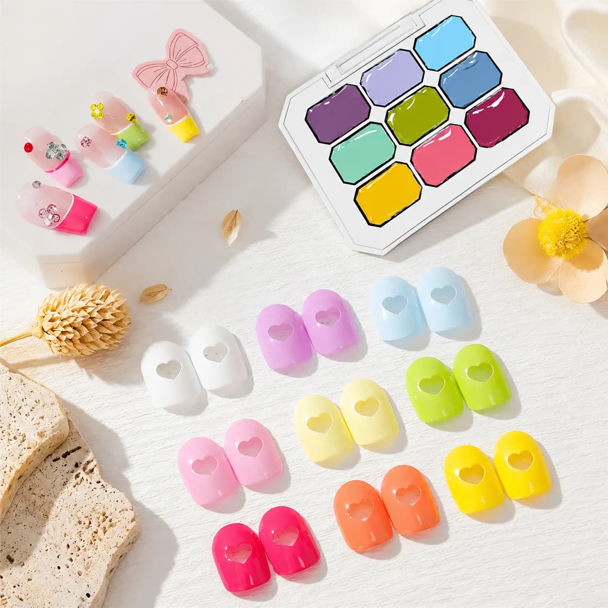9 Color Gel Nail Polish Candy Color Wash-Free Painting Gel Nail Art DIY Design Gel Quick Engraving Nail Polish Nail Art
