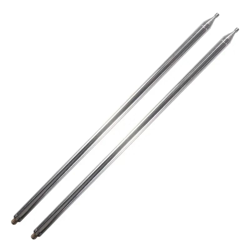 ABKQ-2Pcs Asta Telescopica per Antenna a Frusta M10 da 5,6M per Radio, Antenna a Frusta Positiva, Antenna Telescopica Fai-da-te, Antenna a Onde Corte