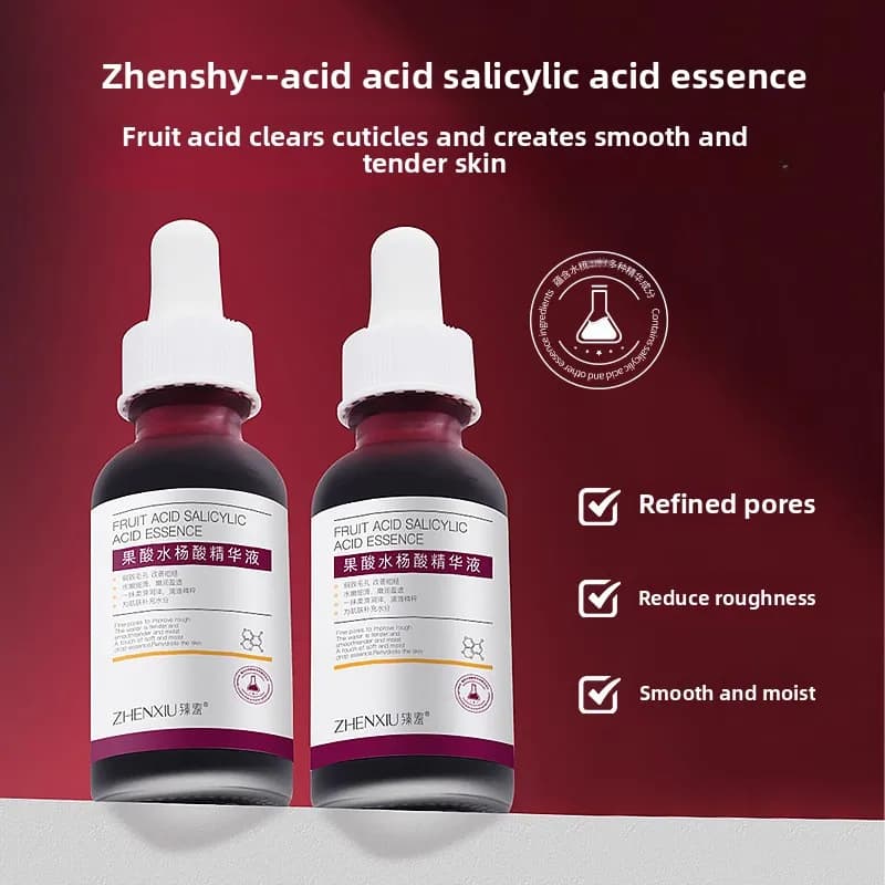 Acido salicilico Ridurre i pori Siero Esfoliante Idratante Nutrire Pori lisci Essenza per l'acne Punti neri e pori Cura della pelle
