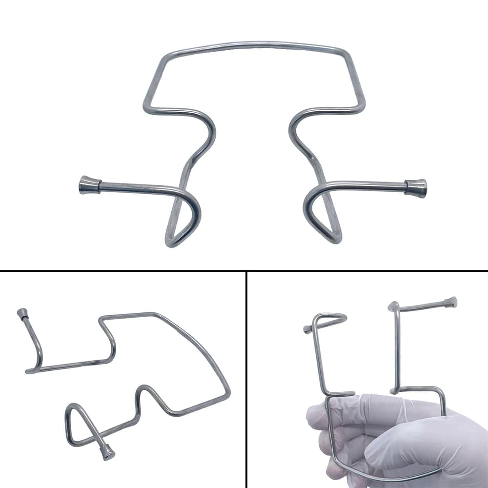 Stainless steel lip and cheek dental sink, mouth-opening tool, teeth whitening tools, autoclavable