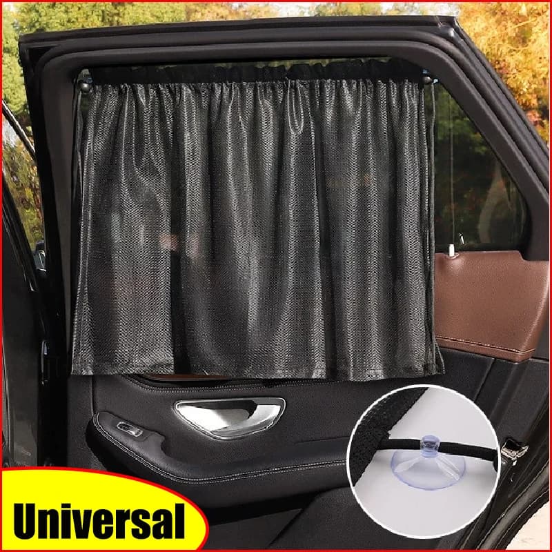 2 pcs blind curtains for car front curtains rear side back sun umbrella sun protection summer light/block UV blind curtain for automatic privacy