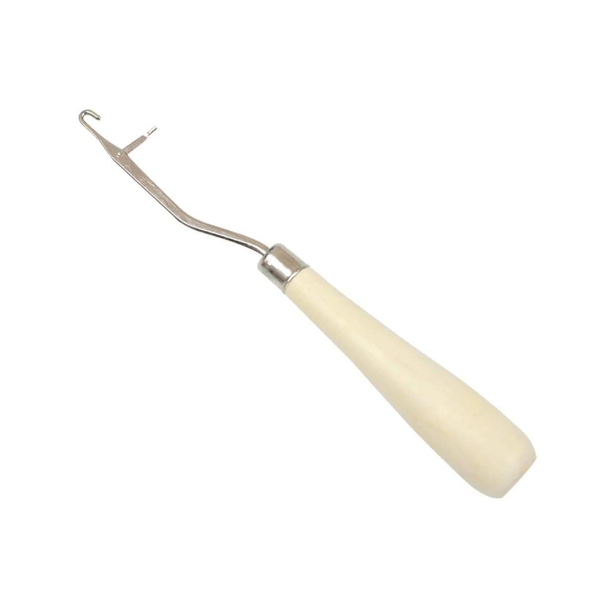 3 pezzi da 6 pollici ago per uncinetto in legno piegato gancio per tirare l'ago forniture strumento ago ad anello per estensioni dei capelli