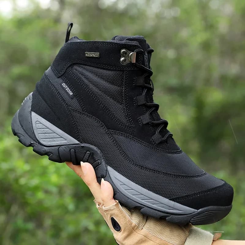 Stivali da uomo Stivaletti da uomo da combattimento Stivaletti tattici Scarpe da uomo Scarpe antinfortunistiche da lavoro Stivali da moto Scarpe da trekking all'aperto