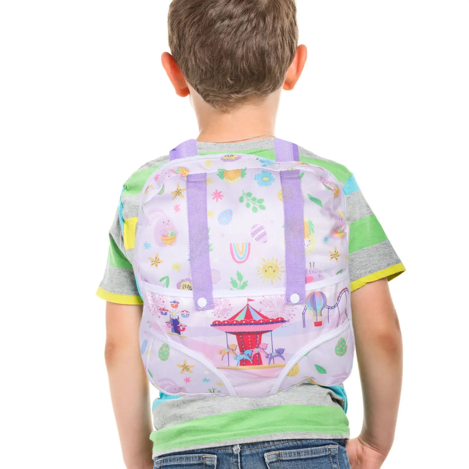 Zaino per bambini, leggero, con cinghie regolabili, organizer per accessori in miniatura, portaoggetti, kit di forniture per la casa, piccolo e carino
