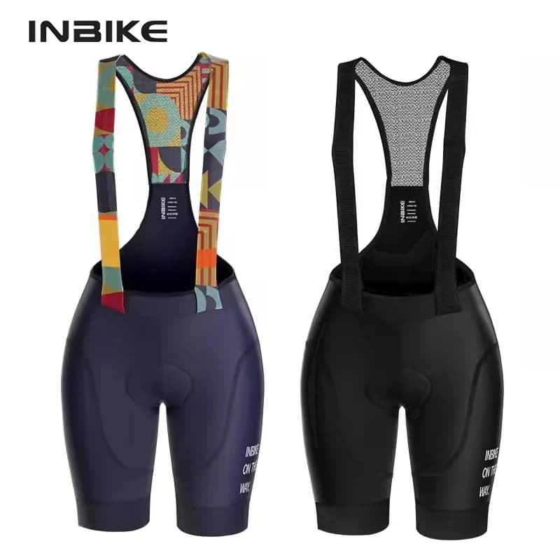 INBIKE Women's Cycling Shorts Pants Cycling Trousers with Outdoor Road Bike Braces with Padded Cycling Pants Cycling Clothing Fast drying