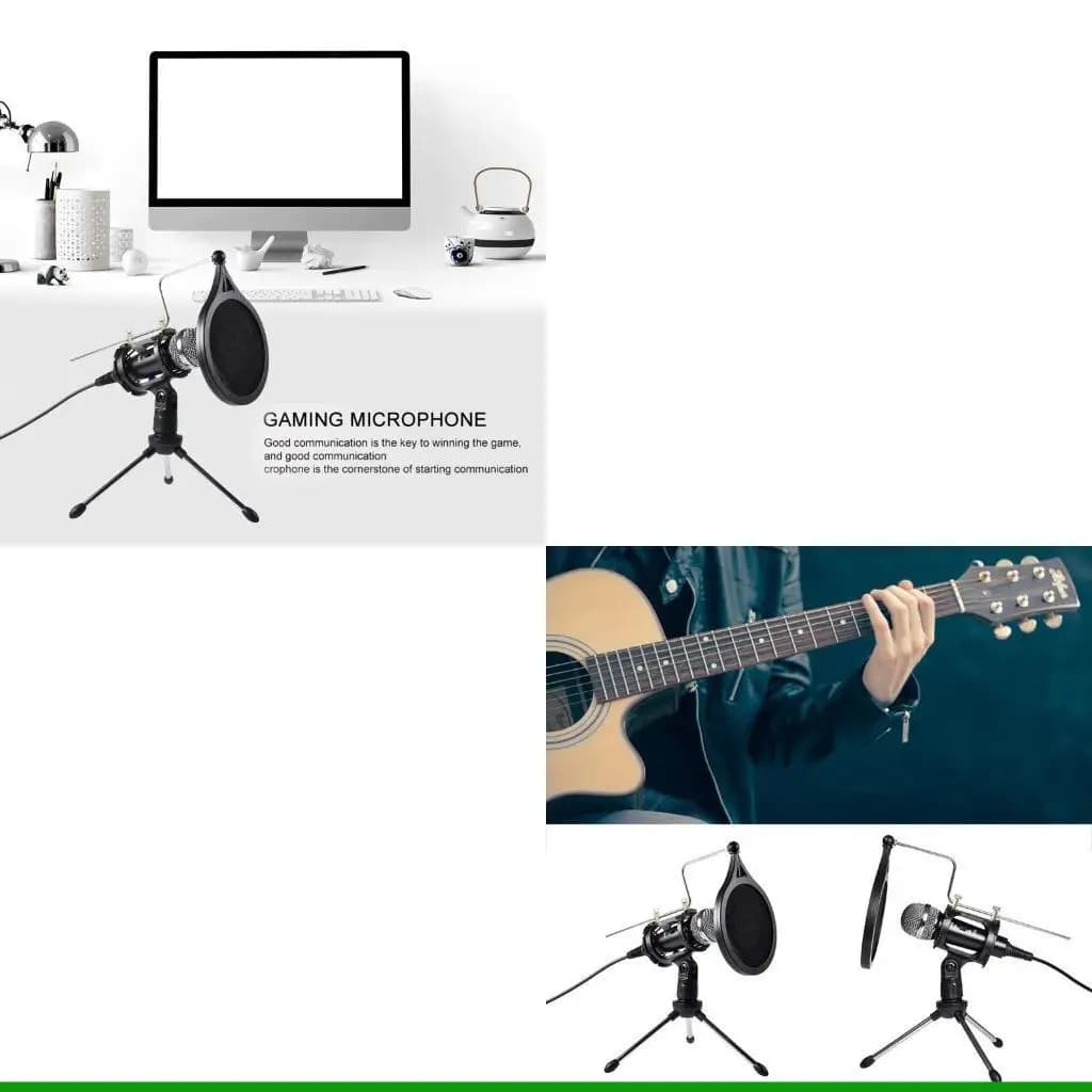 Microphone USB U55C capacitor recording Microphone with stand and podcasting in karaoke streaming to chat