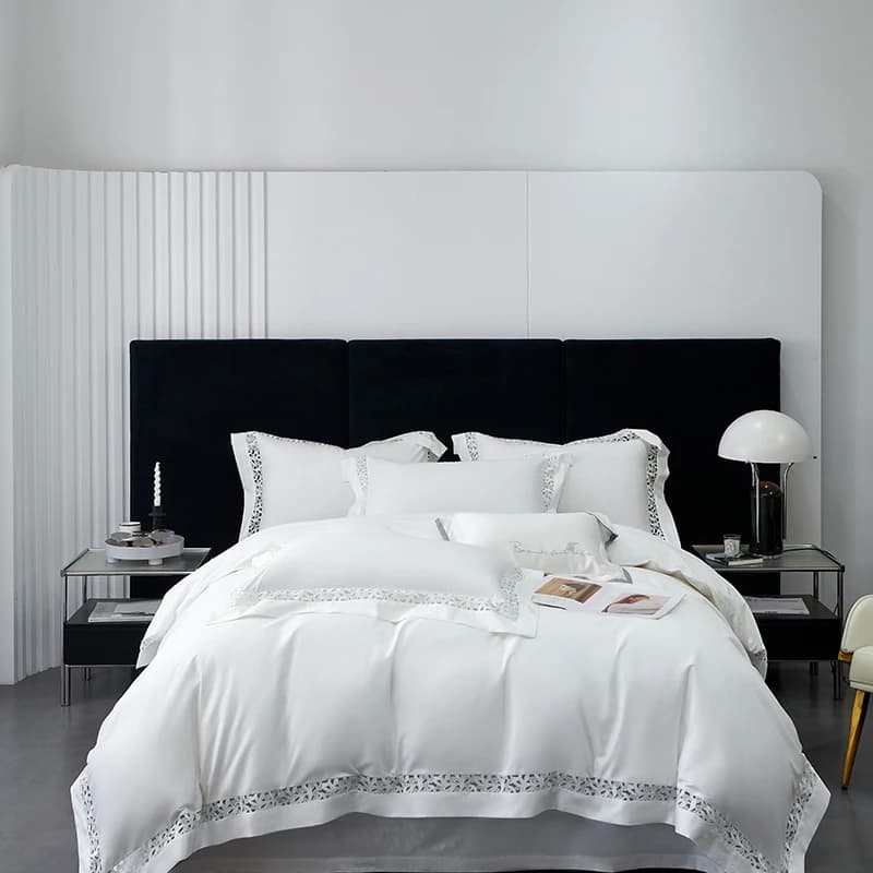 Luxury Bedding Set 1200TC Egyptian Cotton Lace Cable Board Double Queen King Bed Cover Flat Bedding/with pillow corners