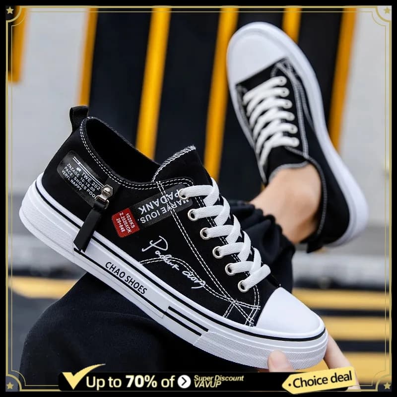 Fashion Men's Canvas Shoes Summer Breathable Men Casual Shoes Outdoor High Quality Sneakers Comfortable Low-Top Men tennis Shoes