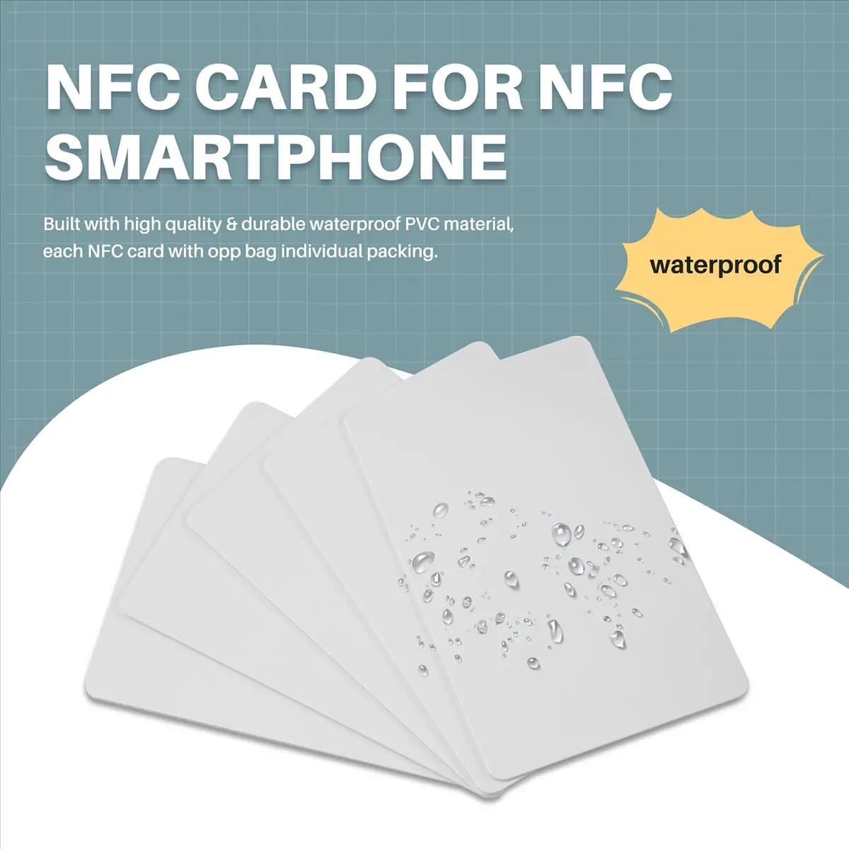 N05R 30Pcs for NTAG215 Card Contactless Nfc Card Tag 504Byte Read-Write PVC Card Portable