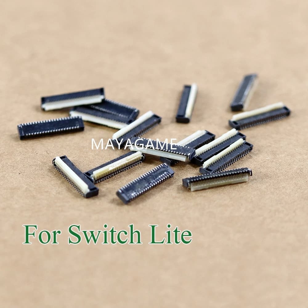 2pcs Original LCD Screen flex cable clip connector socket Connector socket slot for NS Switch Lite /ns switch/switch oled