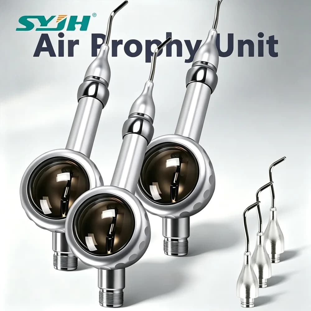 SYJH 3Pcs Dental Air Prophy Unit Teeth Whitening Cleaning Polishing Equipment 2/4 Holes Professional Dentist Grade Tool Kit