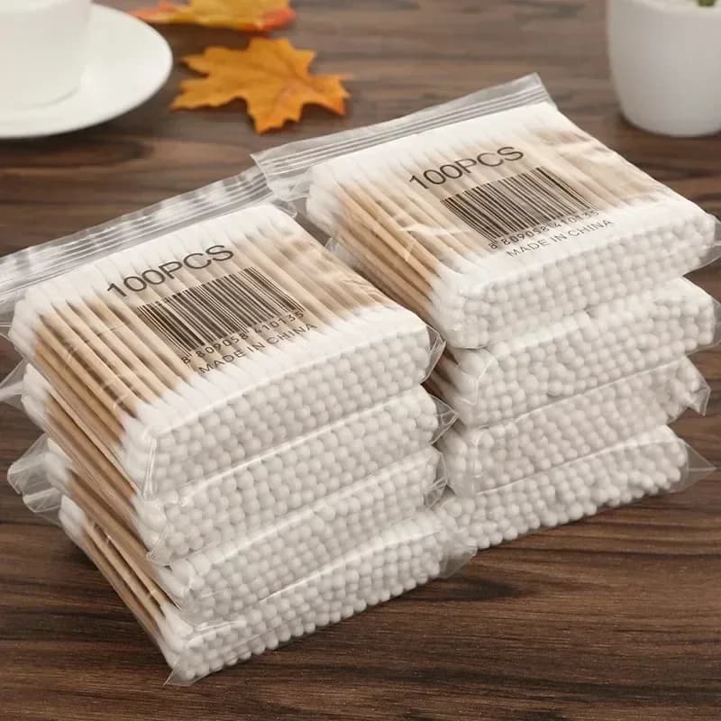 Double-end cotton tamps, cotton pads for children, ear cleaning sticks, cotton pads for healthy cleaning tools