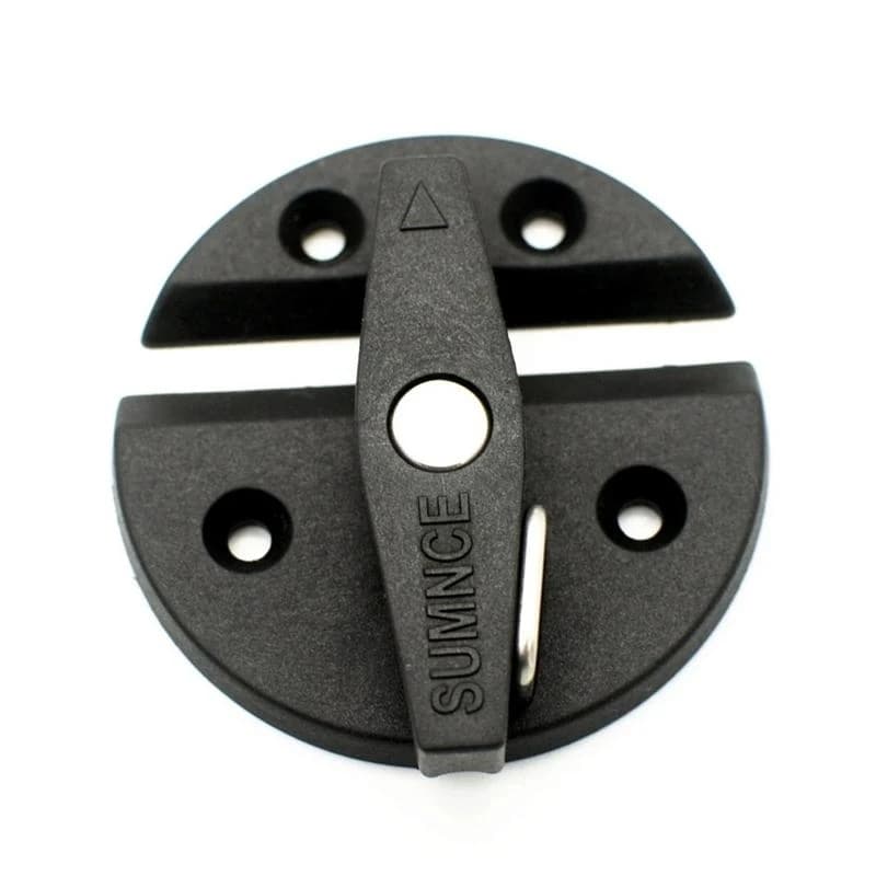 Rimorchio RV Toilet porta del bagno serratura rotonda Caravan Latch Hatch Locker per Camper Cargo mobili Hardware sicurezza dome