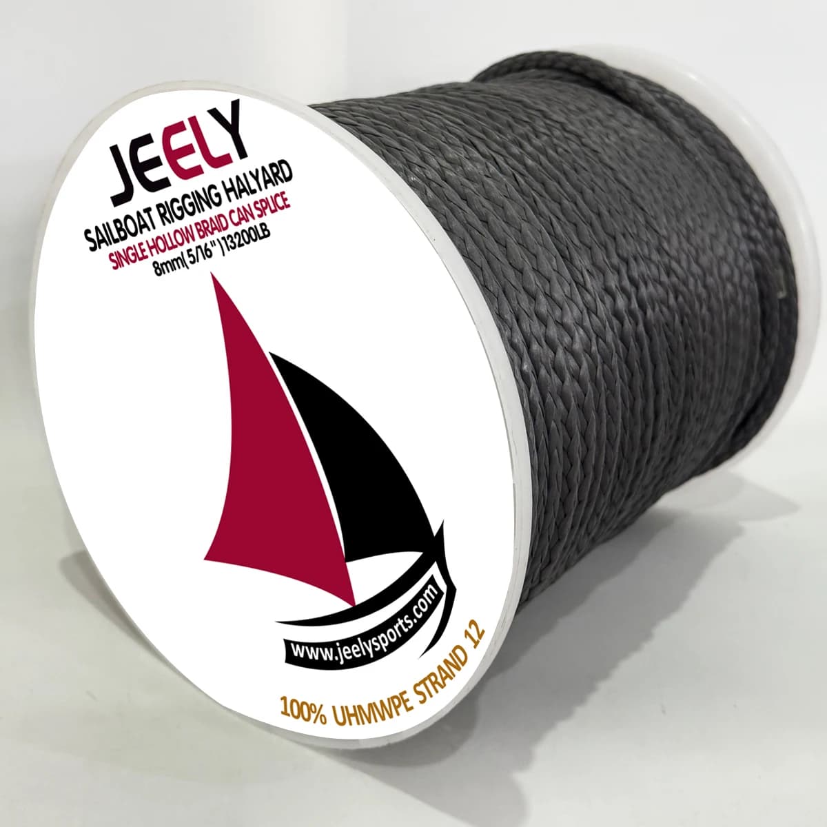 Jeely 13200LB 8MM 5/16'' Corda per verricello marino treccia UHMWPE 5m/10m
