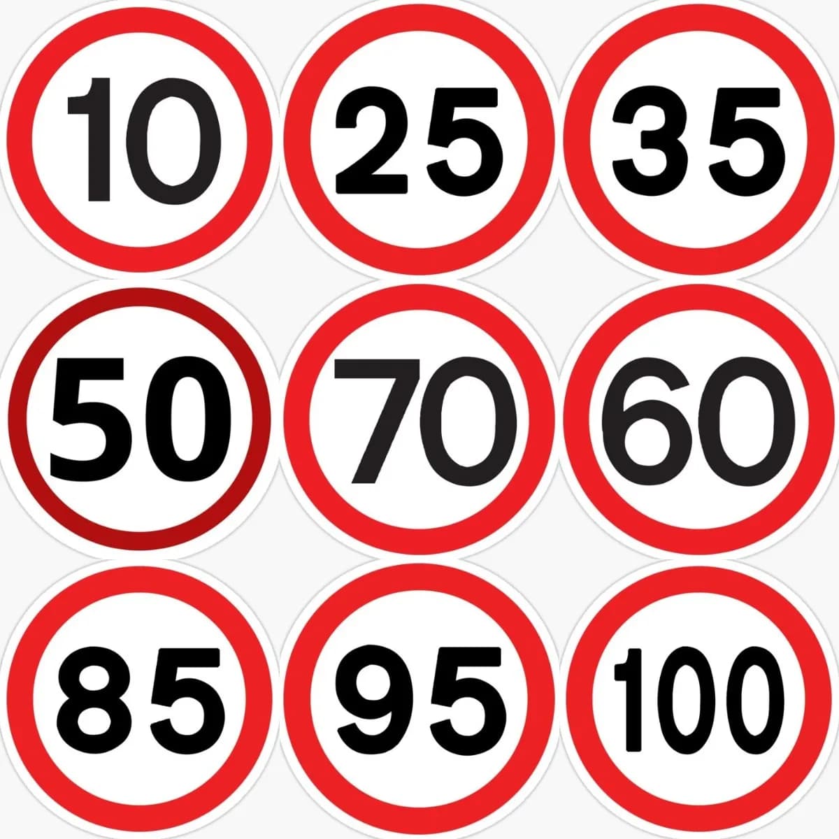 Speed limit warning sticker Motorbike accessories Camper Car wall Bicycle Truck Glass for helmet Decalcomania for window Customizable