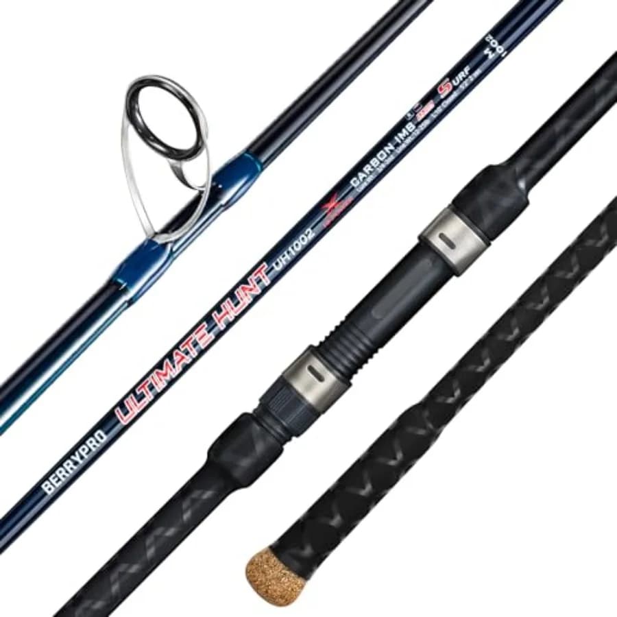 Canna da surf Spinning Canna da pesca da surf completamente in carbonio con guida Fuji per pesca in spiaggia e molo Performance di lancio a lungo raggio