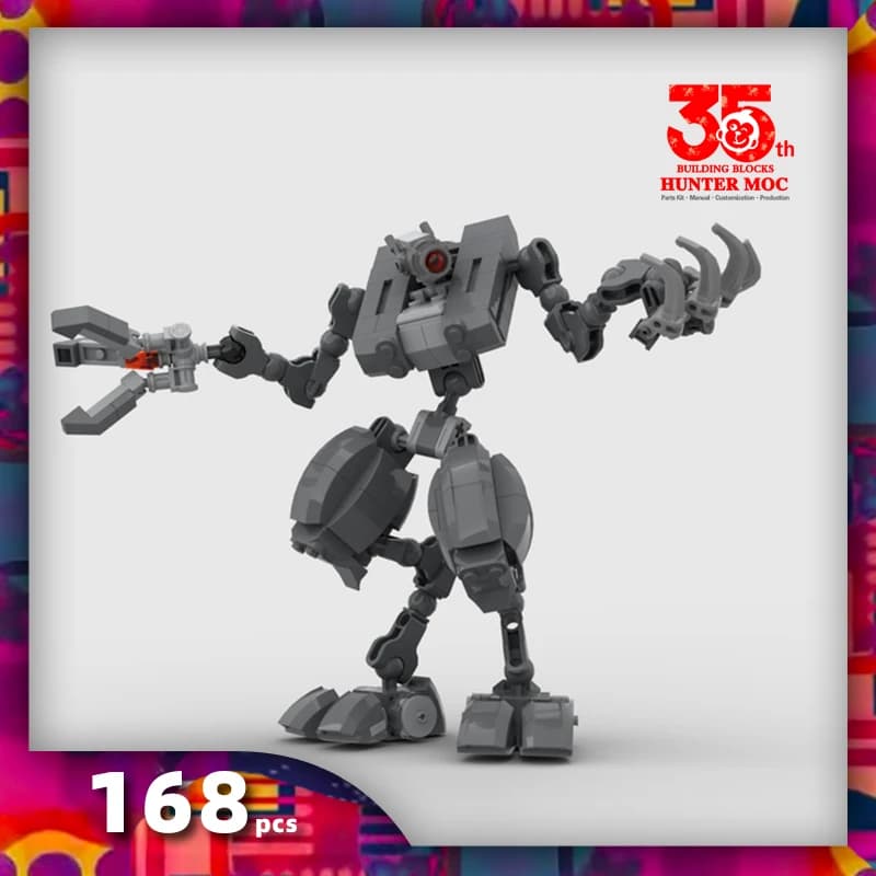 HtMoc 2023 NEW DIY Combat Mech Robot Titan Model Building Blocks set di mattoni bambole classiche giocattoli per bambini per regalo per bambini