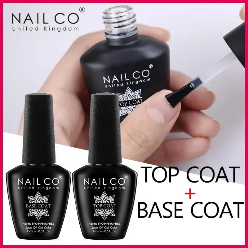NAILCO Top Coat Base Coat Magic Remover Smalto UV Senza HEMA TPO Smalti Semipermanenti Soak Off Vernis Nail Art Tips
