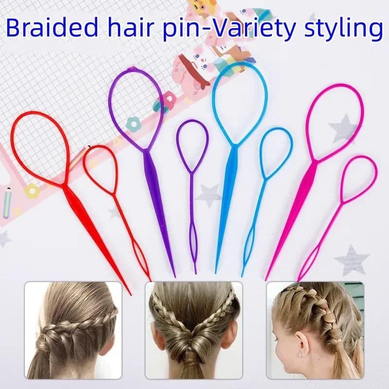 2/4pcs Hair Accessories Scrunchie Trending Products Bandas Para El Pelo Cheveux Ball Head Hairdresser Pull Pin Hair Braid