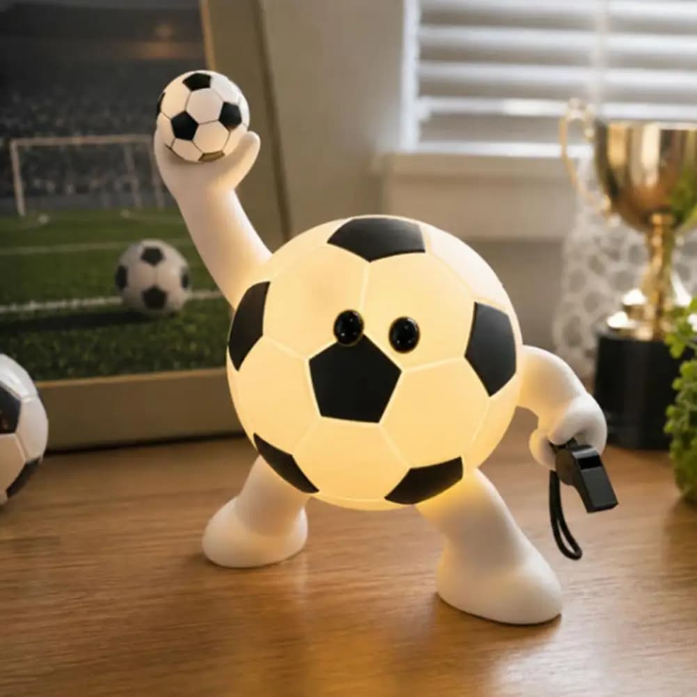 Sports Ball Silicone Night Light 7 Styles Football Basketball Tennis Golf Tap Lamp USB Rechargeable Cute Desk Decor