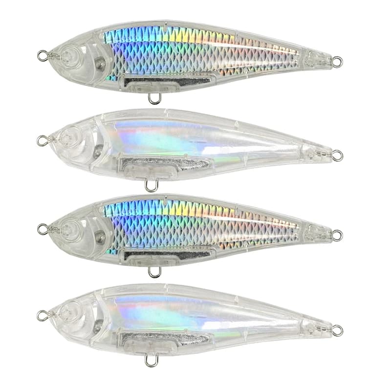 10pcs Unpainted Twitchbait 130mm 44g Pencil Fishing Lures Saltwater Pesca Artificial 3D Floating Wobblers for Twitch Fishing