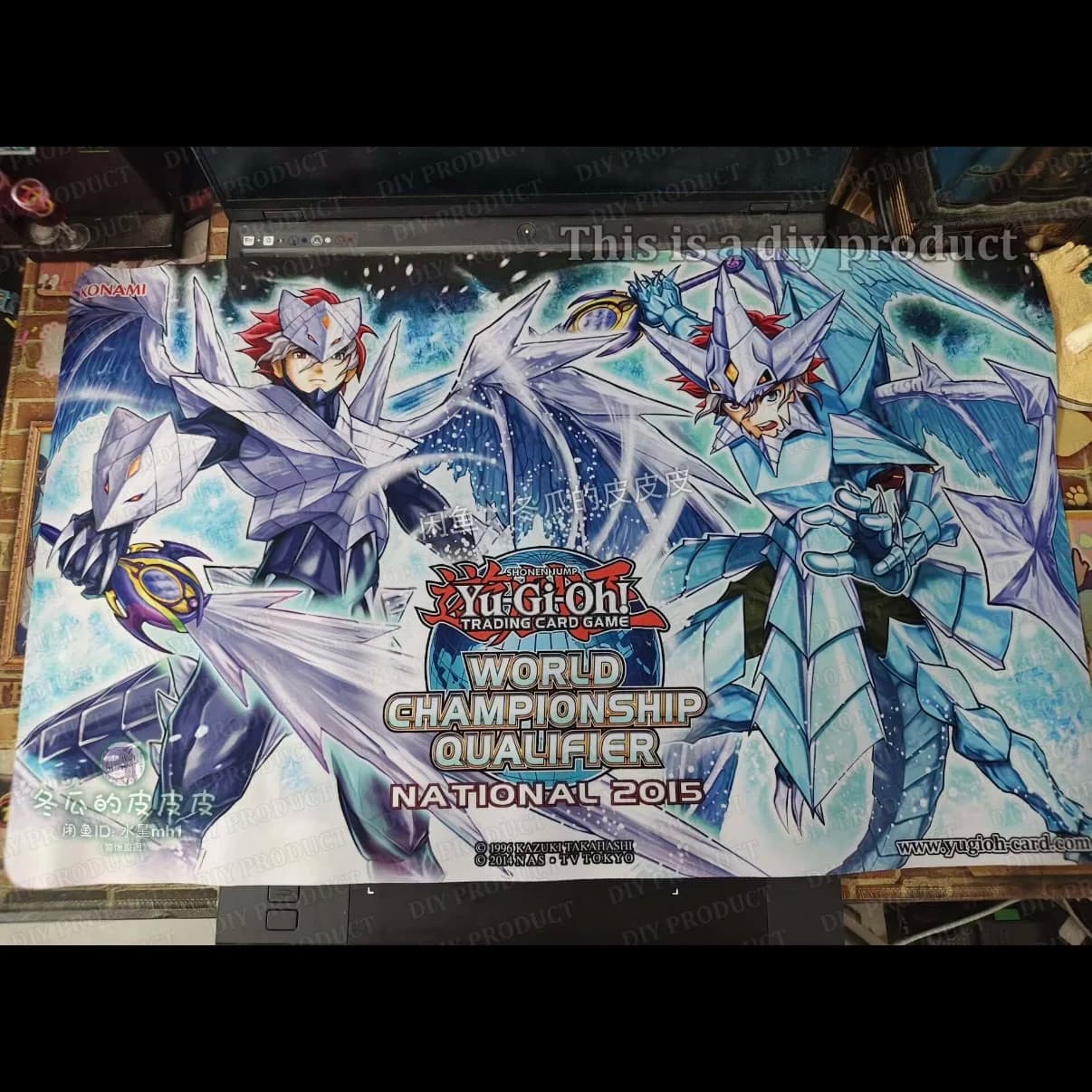 Yu-Gi-Oh! Wcq2015 Rare Diy Nekroz of Trishula Playmat 2mmNoSeamEdge Stardust Dragon Rubber Board Game Card Mat Mouse Pad Gift