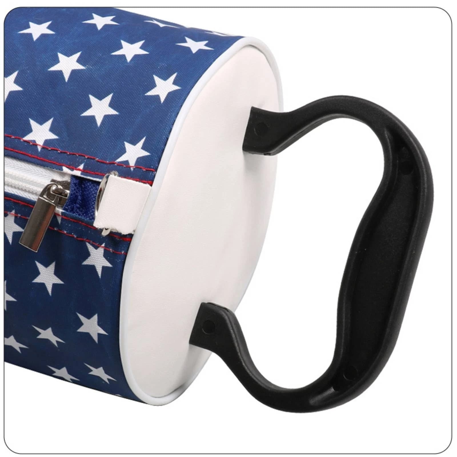 Golf Ball Retriever with Bag Patriotic Shag Bag Golf Ball Picker Tube Easy to Use Detachable for Golfers, Driving Range