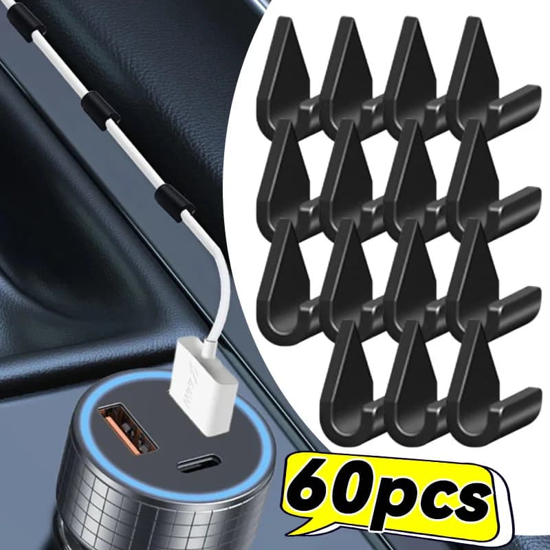 Multifunctional management clip for car navigation, cable support, fixed clip for cable, data cable fastener for car charger