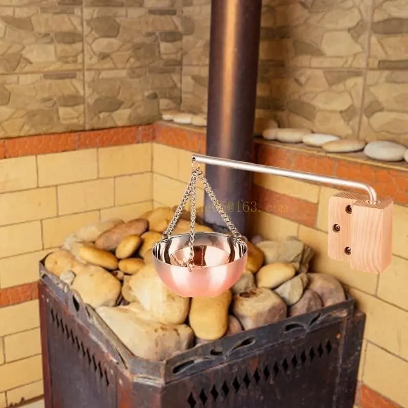 Ciotola per aromi da sauna con piatto e viti Ciotola per diffusore di fragranze per oli essenziali in acciaio inossidabile per aromi, la migliore vendita