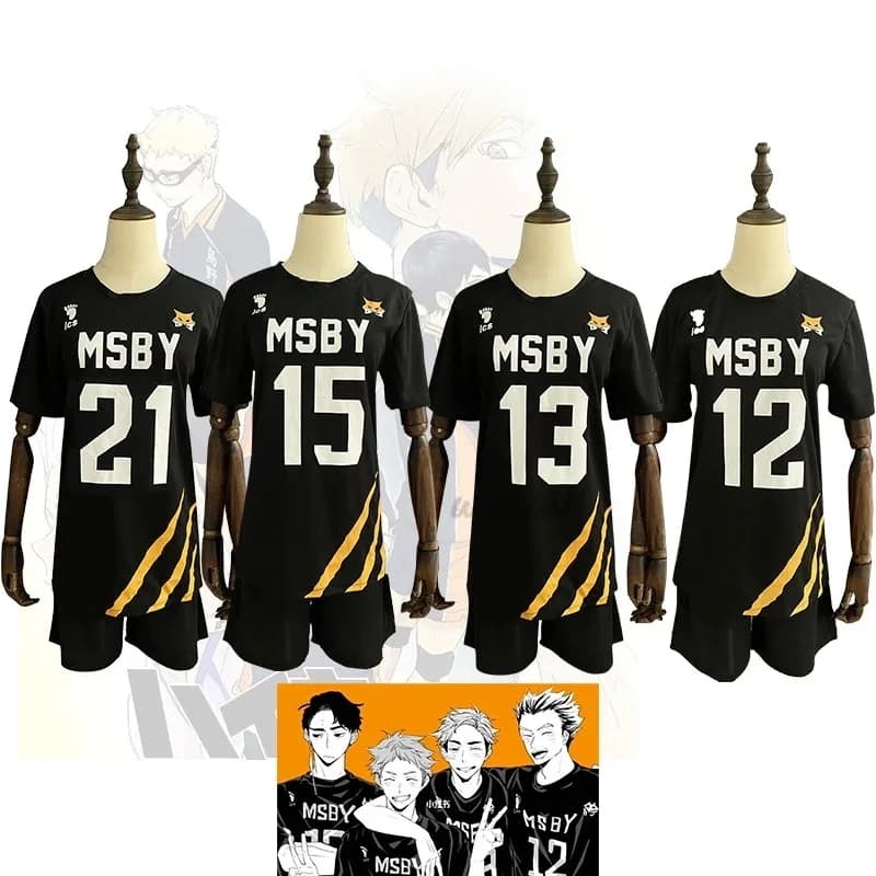♥ Nuovo Costume Cosplay Anime MSBY Team 2026 - Giacca e Tuta Sportiva Hinata Shoyo, Kiyoomi Sakusa, Kotaro Bokuto, Atsumu Miya ♥ ♥ ★