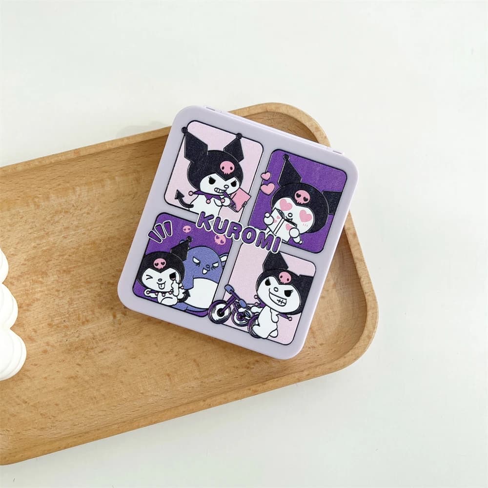 Scatola portaoggetti porta carte di gioco per Nintendo Switch/Lite/Oled 12 slot di gioco per schede SD TF Kuromi Melody Cinnamoroll Kitty