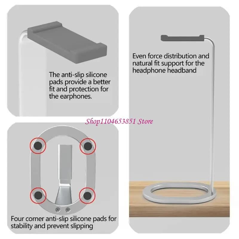 Stable Headphone Stand Storage Rack with Stable Base Prevents Tipping Safe Storage for Game Headphones