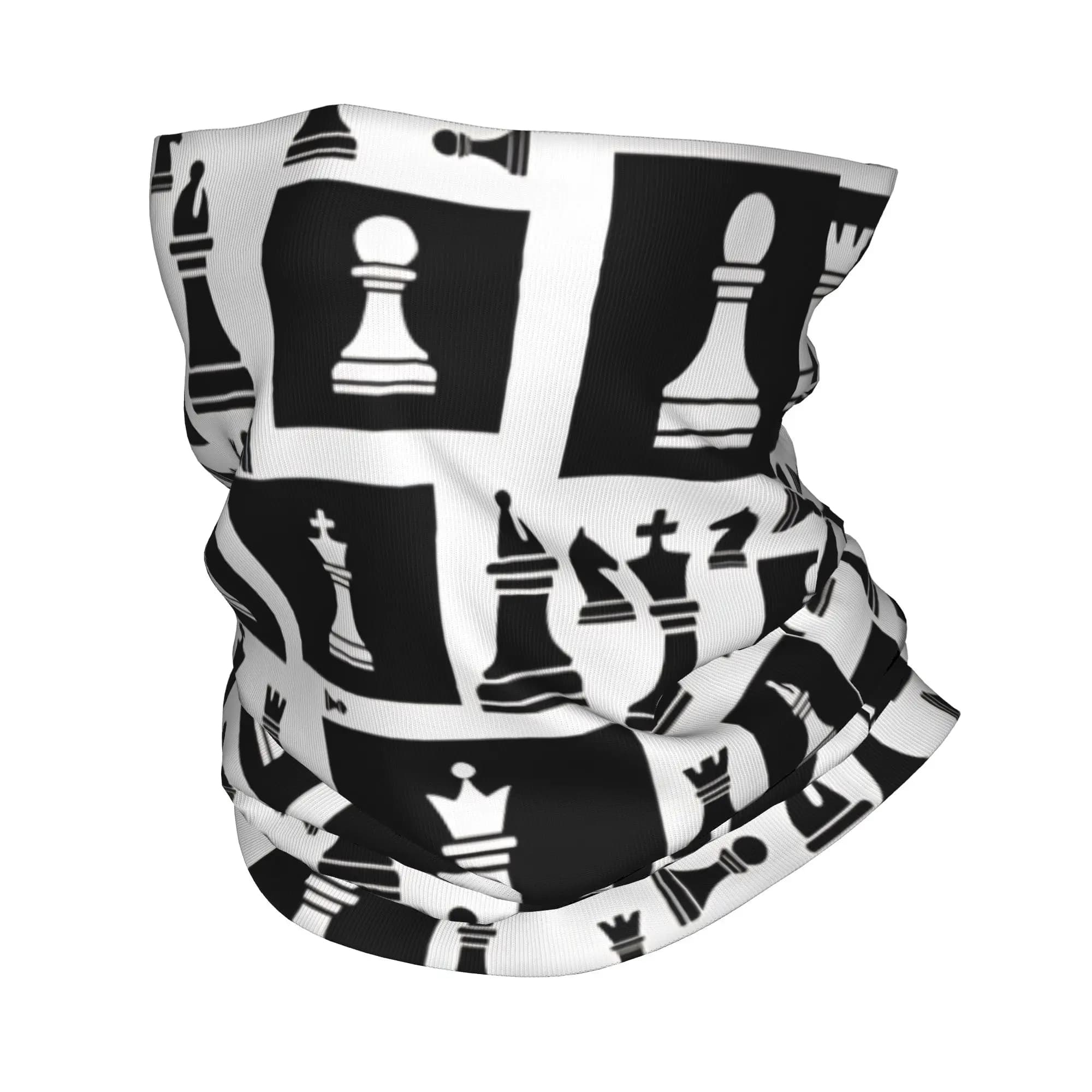 Chess Lover Bandana y2k Cool Balaclava Autumn Riding Fishing Sun Protection Cycling Mask Neck Warmer Face Cover Mask
