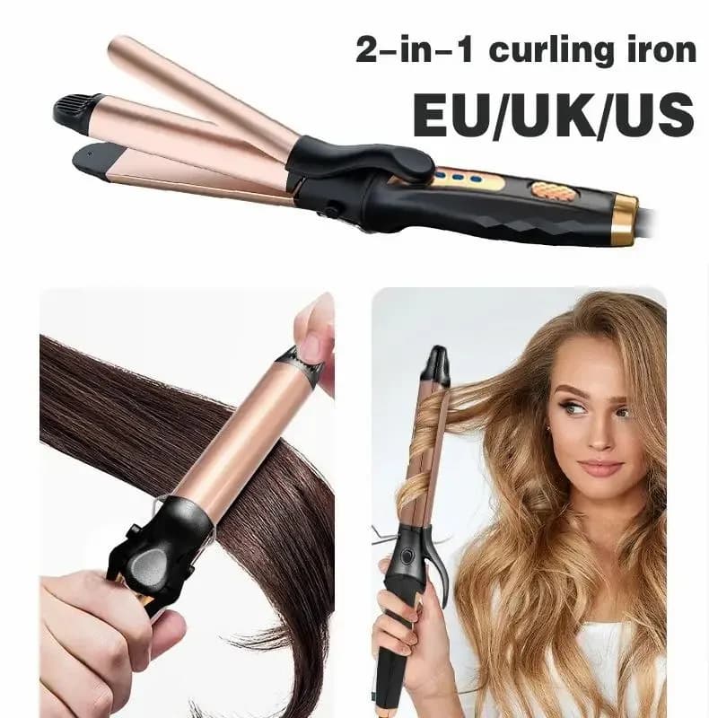 Bigodino Automatic Hair 2 In 1 Roller for Ceramic Hair Rotating Automatic Iron Hairstyle Professional wand for curling hair