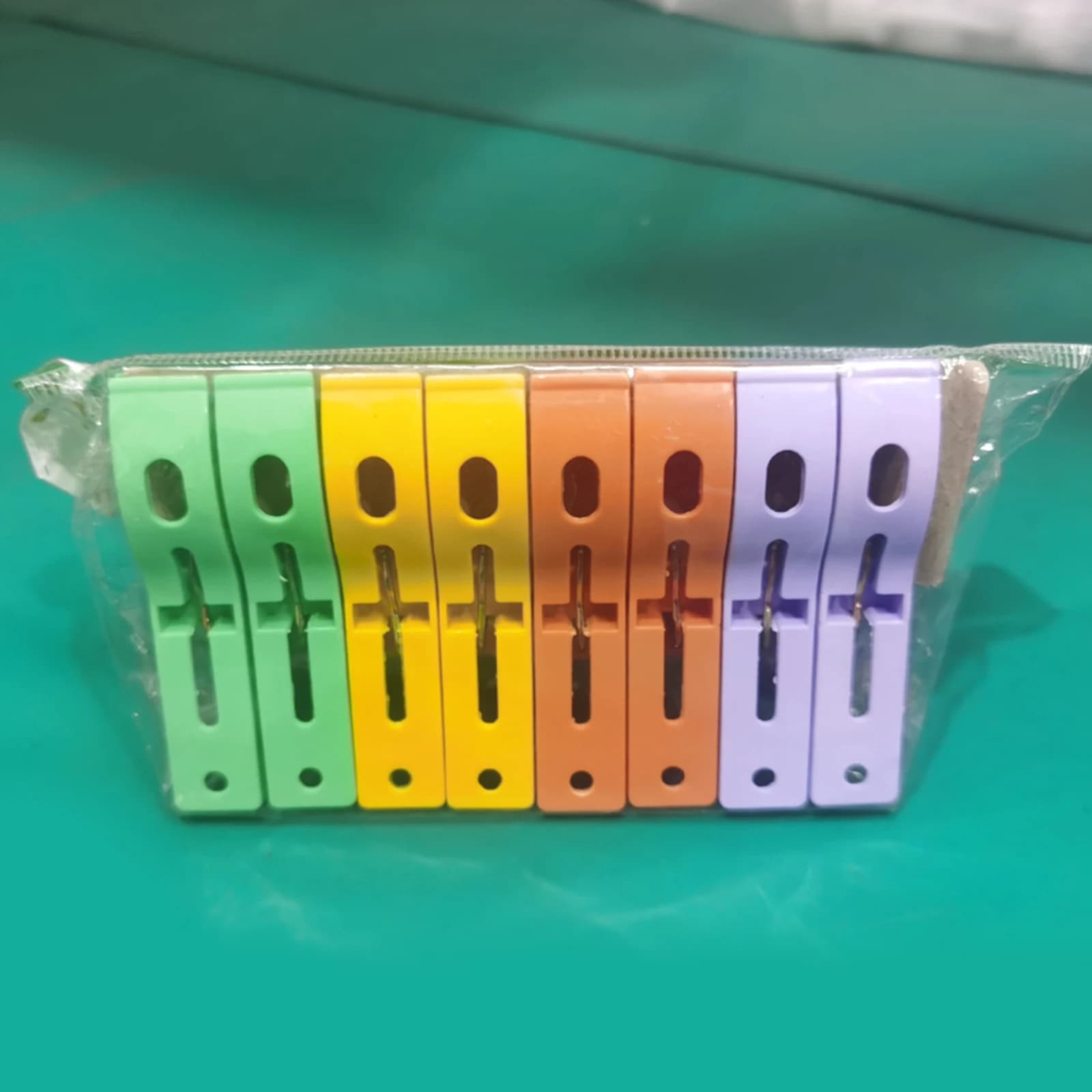 Mollette per bucato in plastica da 8 pezzi - - Clip per bucato antivento per stendibiancheria da esterno, stendibiancheria maveraYY26").