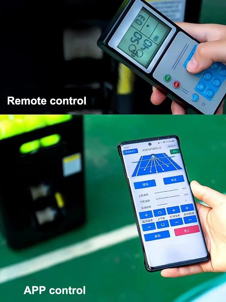 Macchina automatica per servire palline da tennis Palla da tennis regolabile con app leggera Macchina per servire pickleball con telecomando