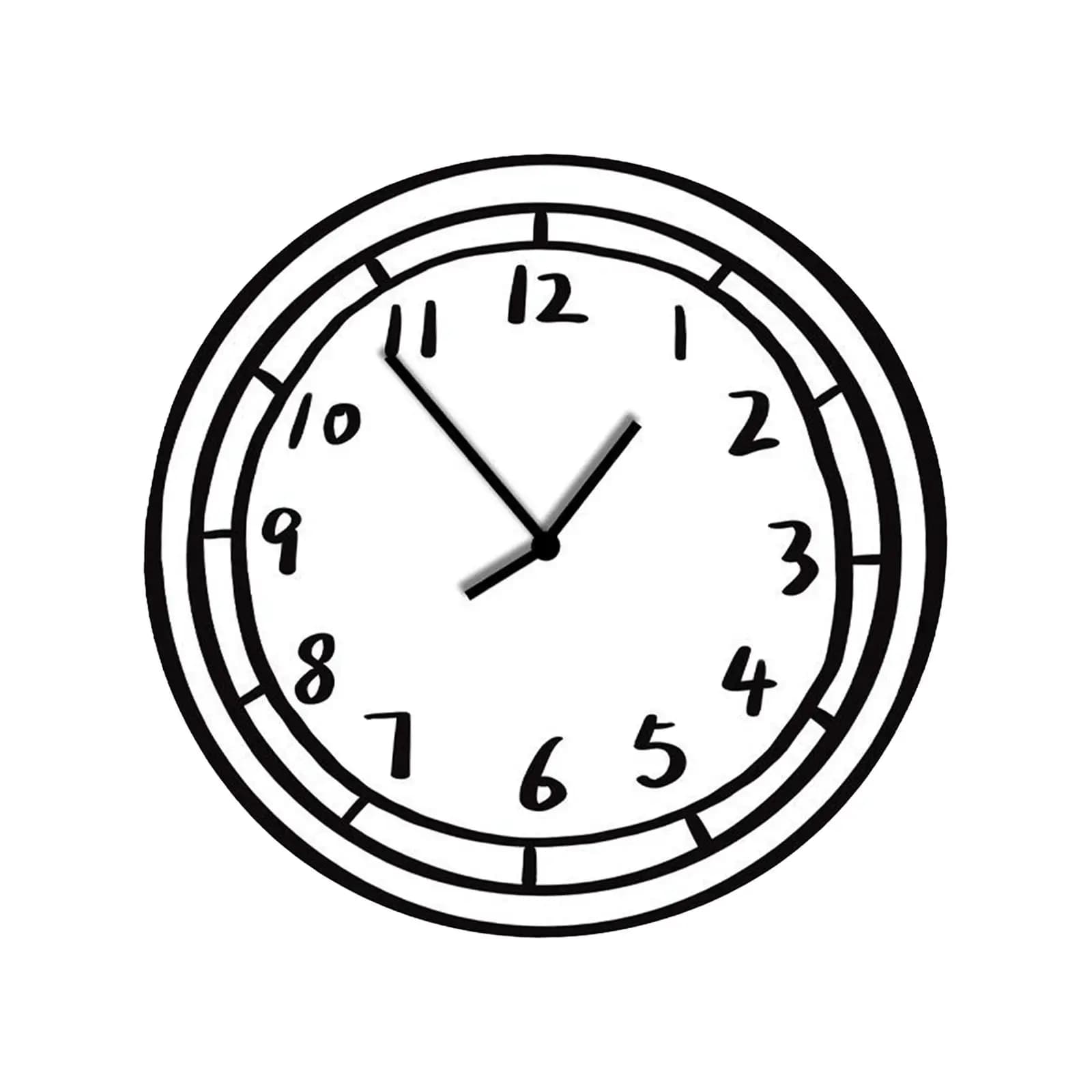 Orologio da Parete Unico, Decorativo, a Batteria, con Design Cartoon, per Interni, Cucina, Sala da Pranzo, Soggiorno