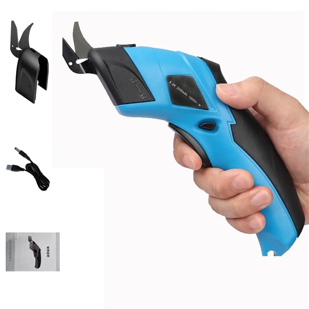 Forbici elettriche a batteria Taglierina per scatole elettriche Forbici a batteria ricaricabili USB Cesoie potenti Utensile da taglio Taglierina per cartone
