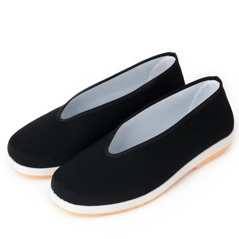 New Men's Kung Fu Shoes Traditional Black Wushu Tai Chi Old Men's Shoes Wing Chun Gymnastics Shoes Martial Art