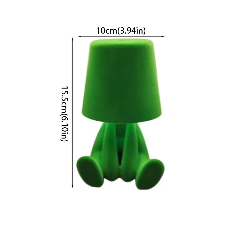 Lampada da Tavolo con Controllo Touch, Design Colorato con Texture Floccata, Lampada Notturna Mini Formato, Luce da Scrivania Creativa, Idea Regalo