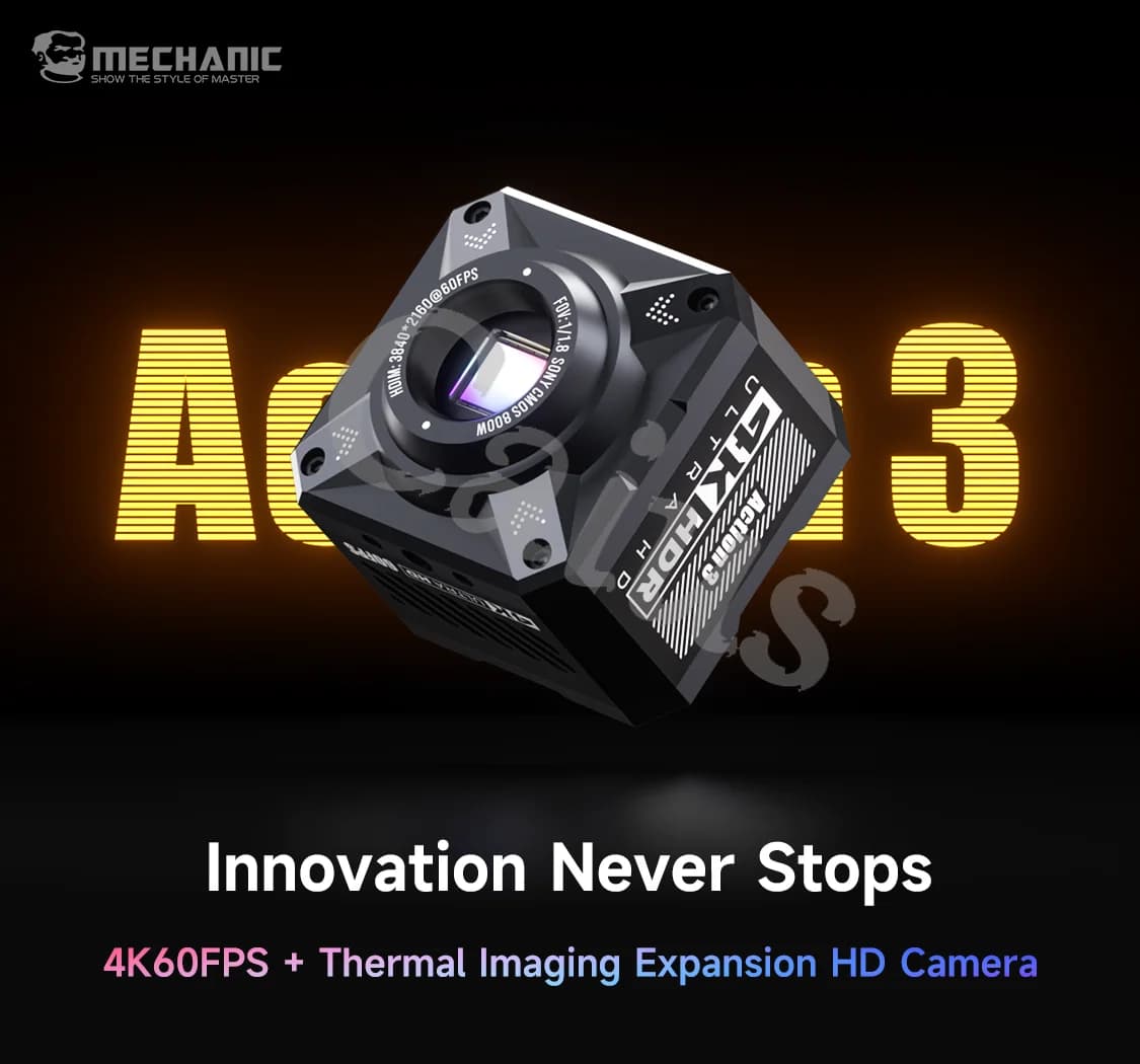 Meccanico Azione 3 4K Fotocamera per microscopio industriale per telefono cellulare Strumento di riparazione per saldatura PCB Fotocamera per microscopio industriale HD
