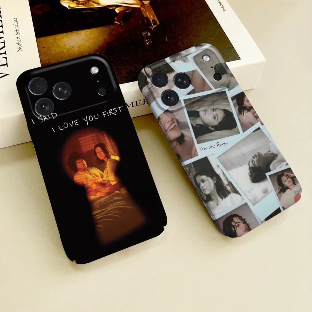 S-Selena Singer Gomez Rare Phone Case For iPhone 17 16 15 14 13 12 11 E Plus Pro Max Mini Glossy HD Hard Cover Film Shell