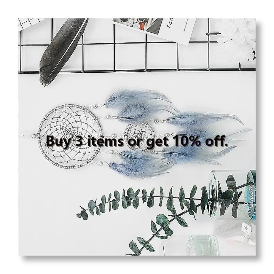 ✼Dream Catcher - Handmade Traditional Feather Wall Hanging Home Decor Ornament Craft Valentine's Day Gifts for Friends