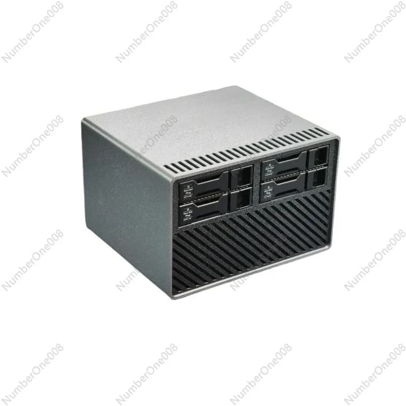 Sistema NAS a 4 Bay Hot-Swap, Mini PC per Cloud Storage Domestico, Server ITX Pronto all'Uso, Dispositivo di Archiviazione di Rete
