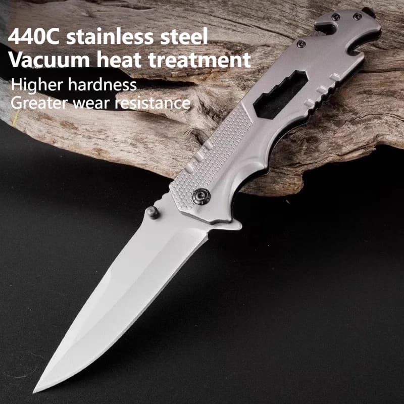 Multipurpose Knife Stainless Steel Folder Sharpened for Domestic Use, Fruit Knife, Cut and Peel Meat