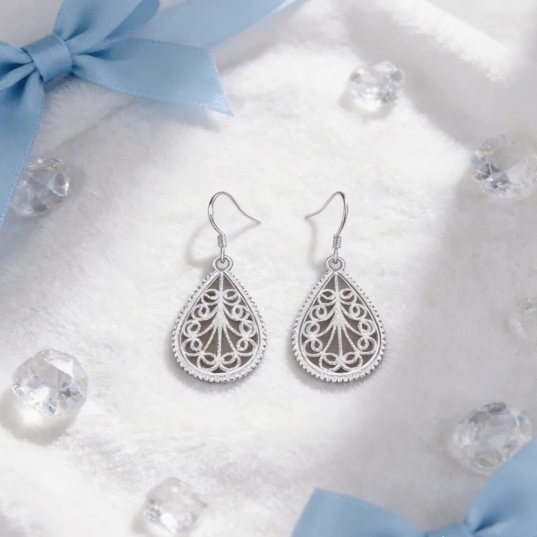 Nuovi orecchini in argento sterling 925 alla moda per donna, creativi, a forma di goccia, regali per le vacanze, feste, matrimoni, gioielli