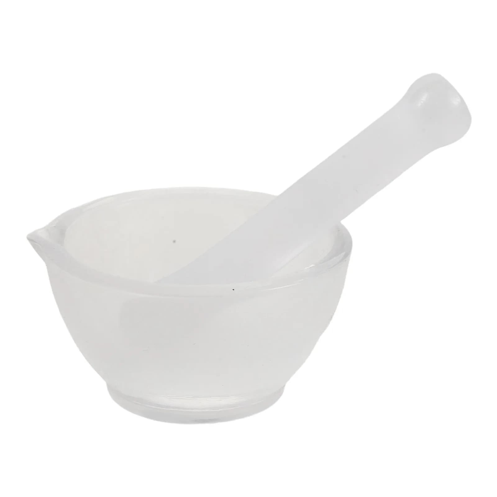 1 Set Mortar And Pestle Bowl Spice Mixing Garlic Masher Tool For Kitchen - Glass Mixing Mortar - Science Lab Apothecary Bowl