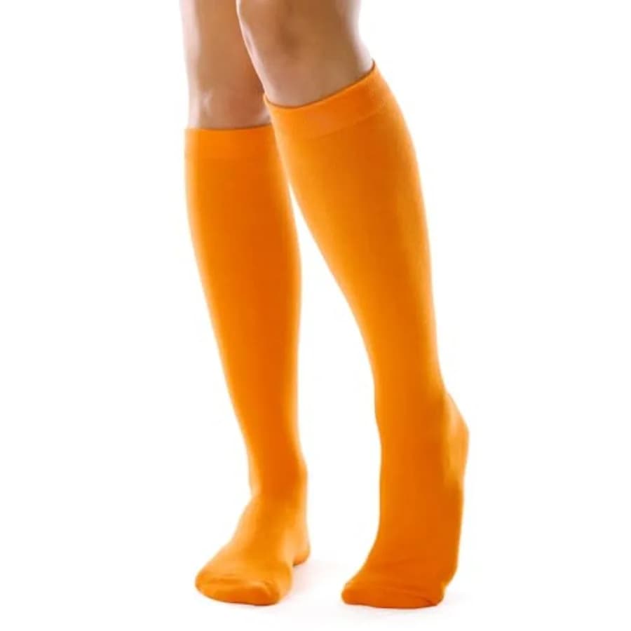 FITRELL Women's Knee High Socks Outdoor Sport Athletic Socks Casual Stripe Tube Socks 1-4 Pack