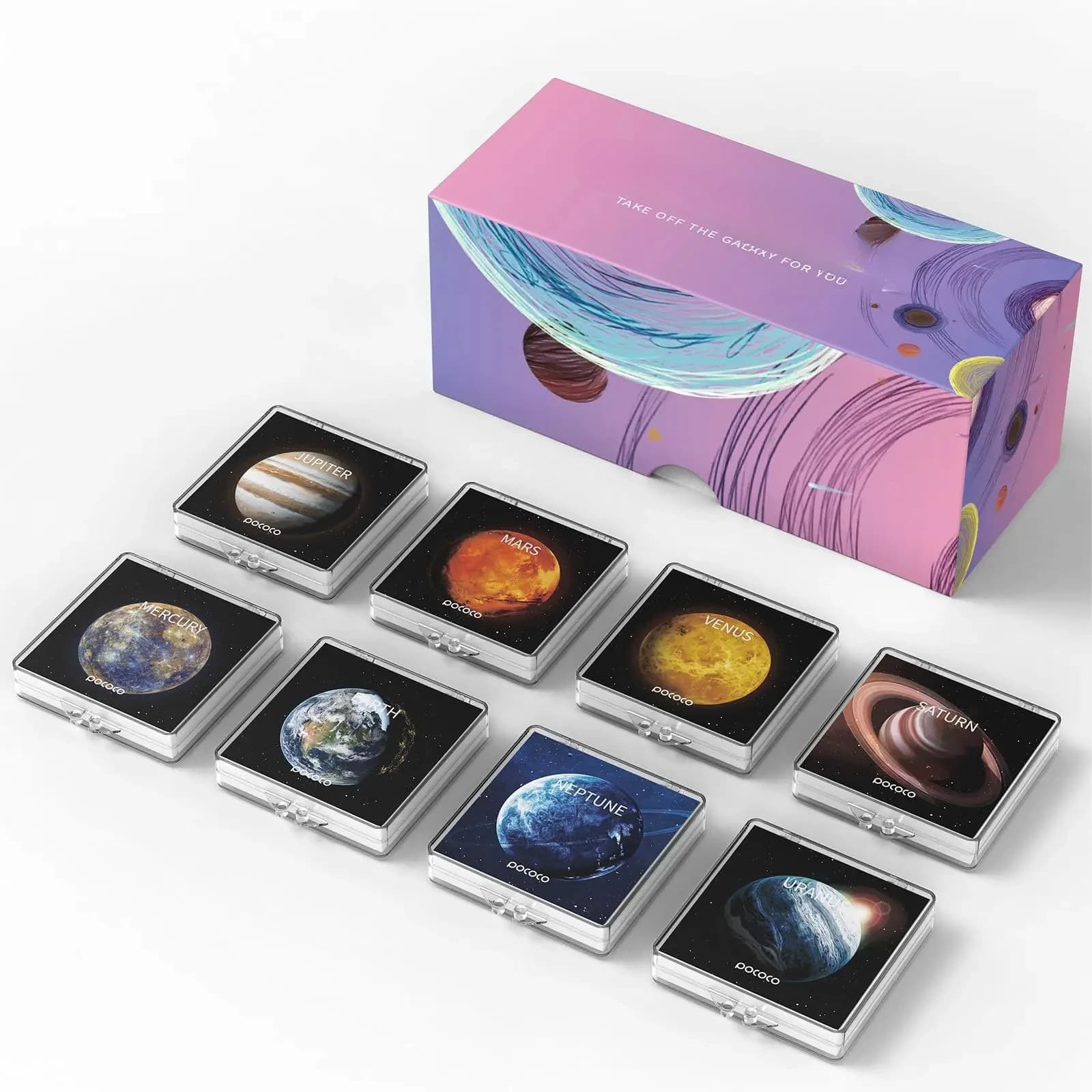 Immersive Planet - Dischi per proiettore Galaxy, 5k Ultra HD, 8 pezzi (senza proiettore)